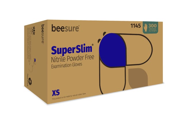 BeeSure SuperSlim Nitrile Exam Gloves