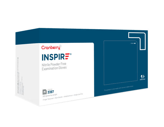 Cranberry Inspire Nitrile Exam Gloves