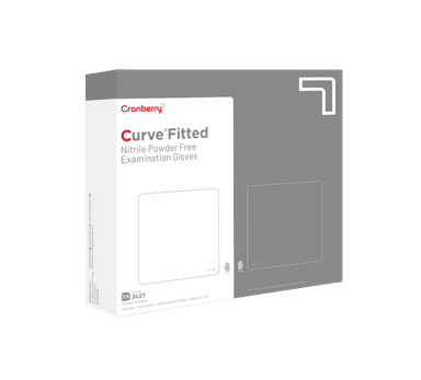 Cranberry Curve Fitted Nitrile Gloves