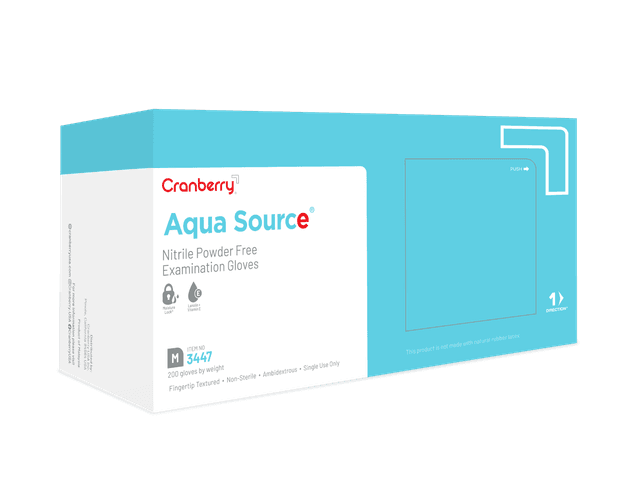 Aqua Source Nitrile Exam Gloves