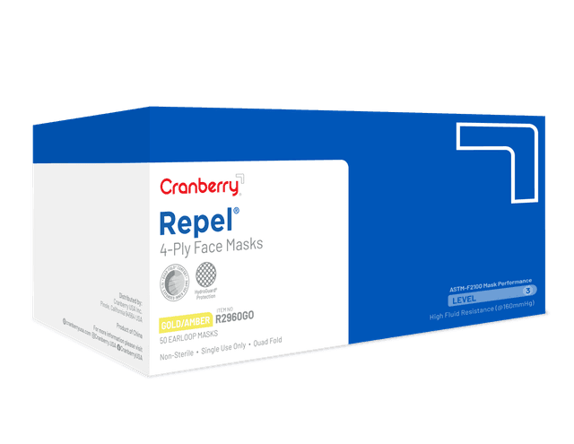 Cranberry Repel 4-Ply Face Masks
