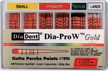 Dia-Pro W Gold Gutta Percha & Paper Point 