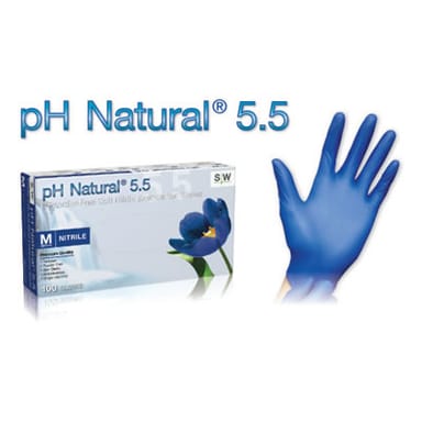 PH NATURAL 5.5 POWDER-FREE EXAM GLOVES