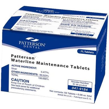 Patterson® Waterline Maintenance Tablets, 50/Pkg