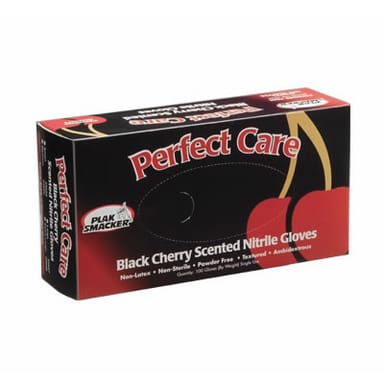 Perfect Care Black Cherry Scented Nitrile Gloves