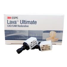 Lava Ultimate CAD/:CAM Restorative for CEREC - Size 12 Refills, Low Translucency, 5/Pkg - Shade A1 - Low Translucency