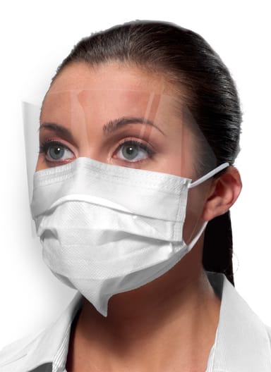 Crosstex Isofluid FogFree Earloop with Shield with SecureFit Technology