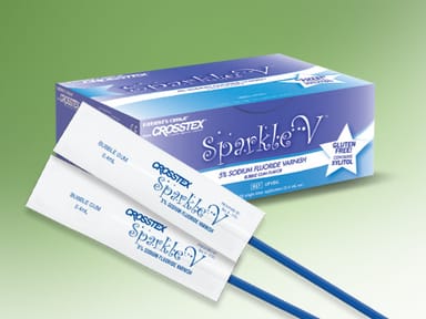 Crosstex Sparkle V 5% Sodium Fluoride Varnish with Xylitol