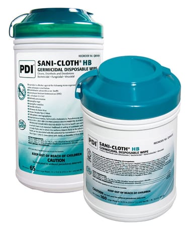 Sani-Cloth HB Germicidal Disposable Wipes