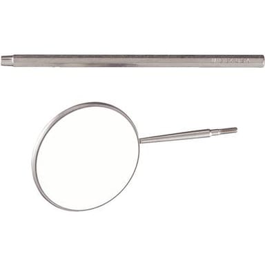 1 1/:2" Indian Head Stainless Front Surface with Handle - Indian Head Examination Mirror 1-1/:2" Cone Socket Front Surface