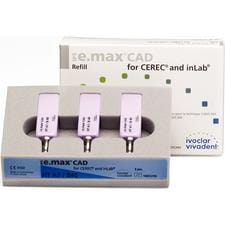IPS e.max CAD-on Technique - inLab HT Blocks Refill, Size B40, 3/Pkg - Shade A1