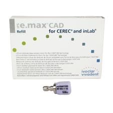 IPS e.max® CAD Blocks - HT (High Translucency), Size I12, 5/Pkg - Shade A1