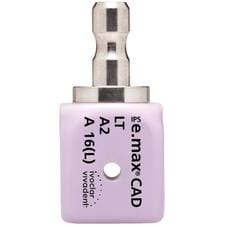 IPS e.max® CAD Abutment Blocks - LT (Low Translucency), Size A16, 5/Pkg - Shade A1, Size A16 (L)