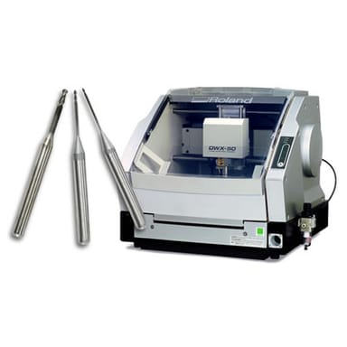 Diamond-Coated Dental Milling Burs